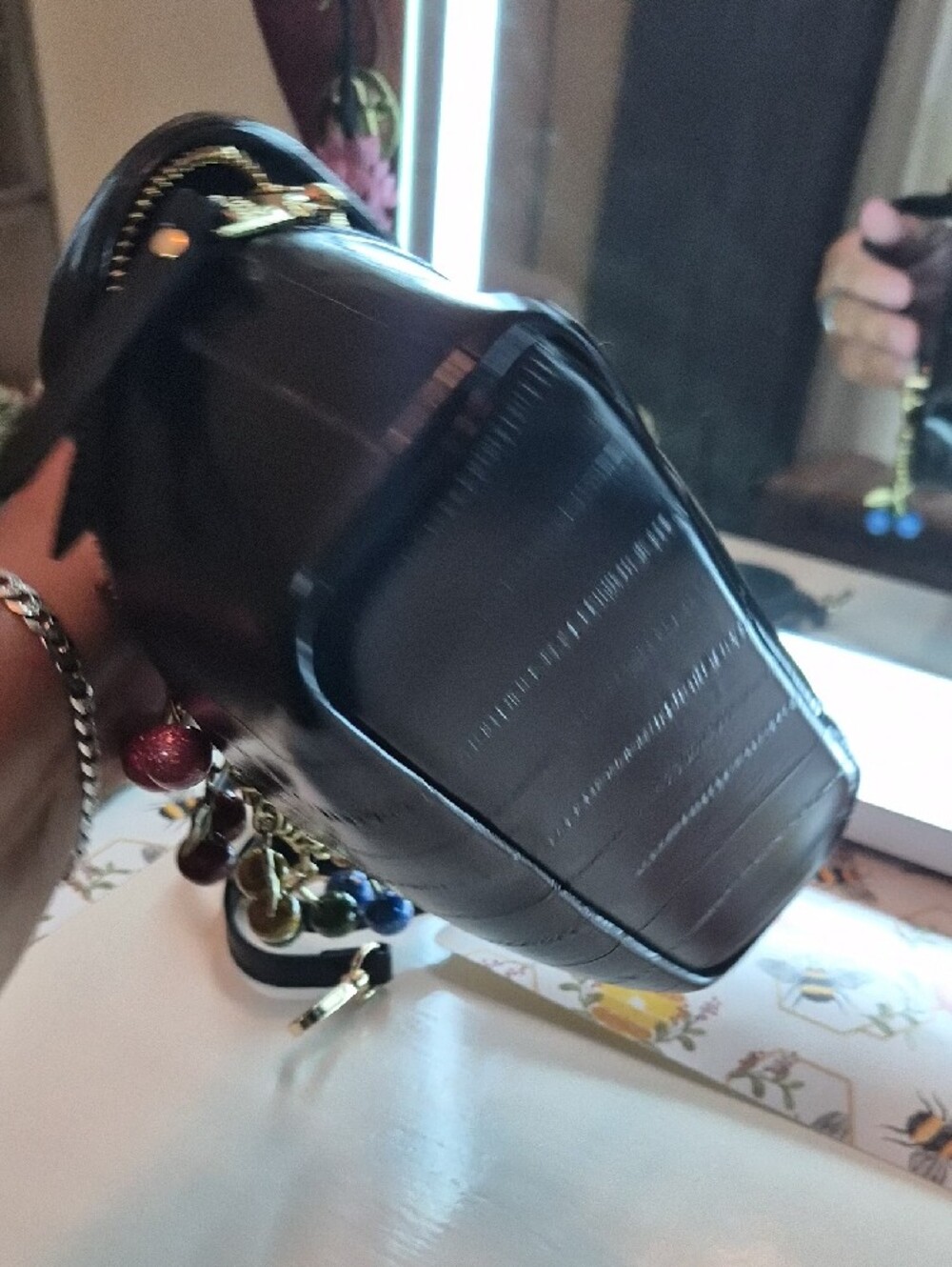 Coach Brand New Rainbow Cherry Chain ๐จ *Purchase includes Black Train Case* ๐จ - Picture 8 of 14
